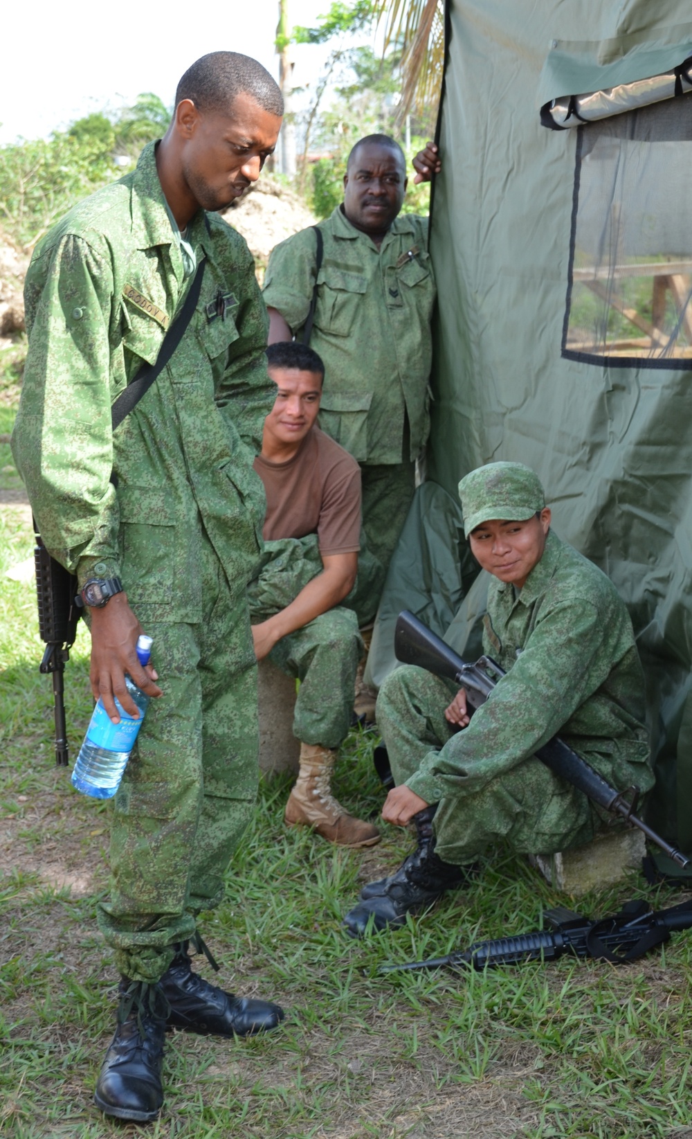 Belize Defence Force provides security at New Horizons construction site