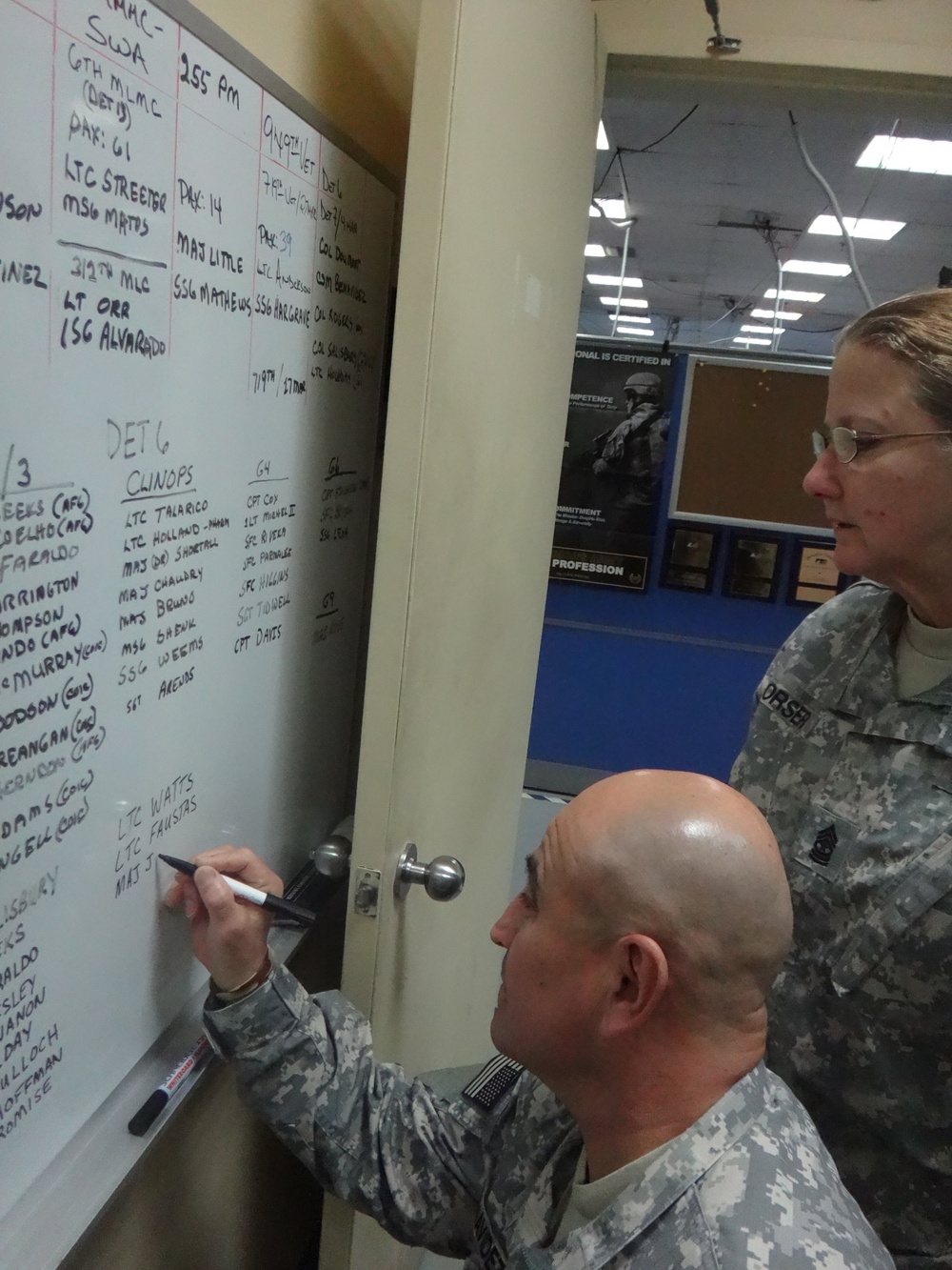 Senior enlisted soldier shares knowledge of daily operations in Kuwait