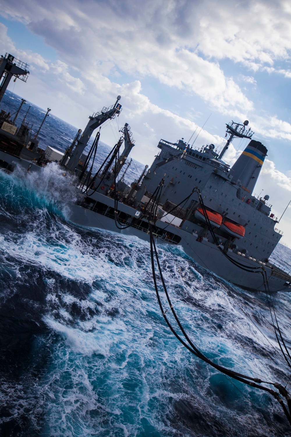 USS Bataan refuels in Mediterranean Sea