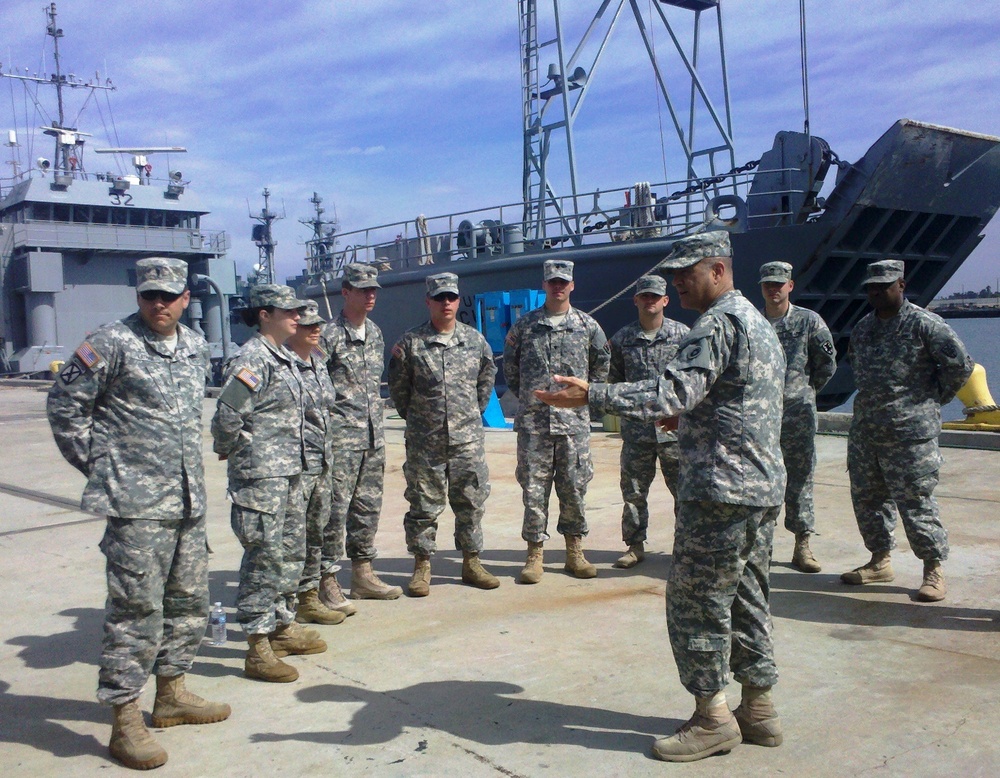 The 481st Transportation Company leaves port for JLOTS exercise