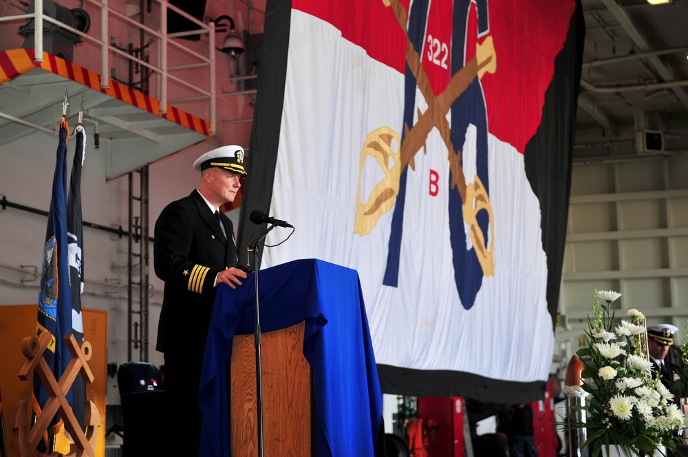 Memorial ceremony aboard USS Ronald Reagan