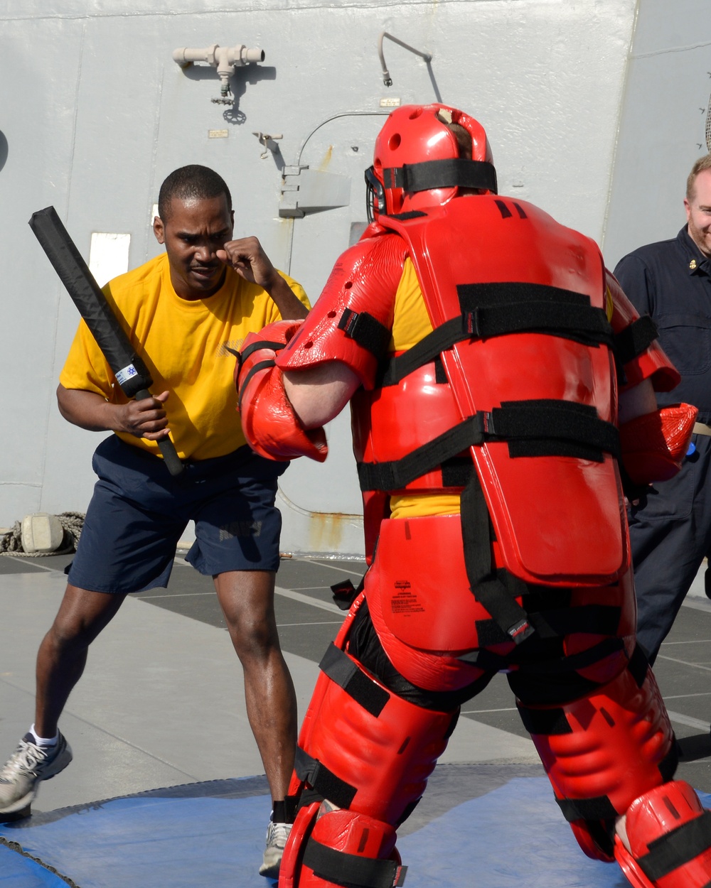 USS Mesa Verde force protection training exercise
