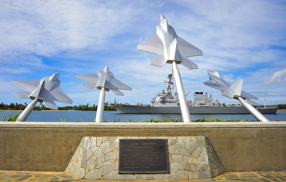 USS O'Kane departs Joint Base Pearl Harbor-Hickam