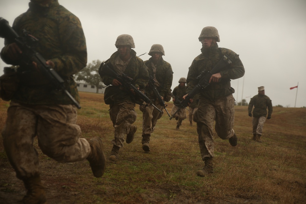 Photo Gallery: Marine recruits near the finish line on Parris Island