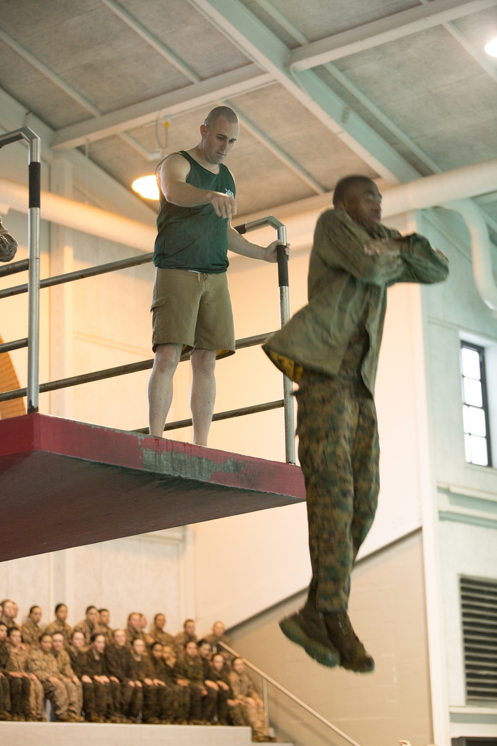 Marine recruits hit the water on Parris Island