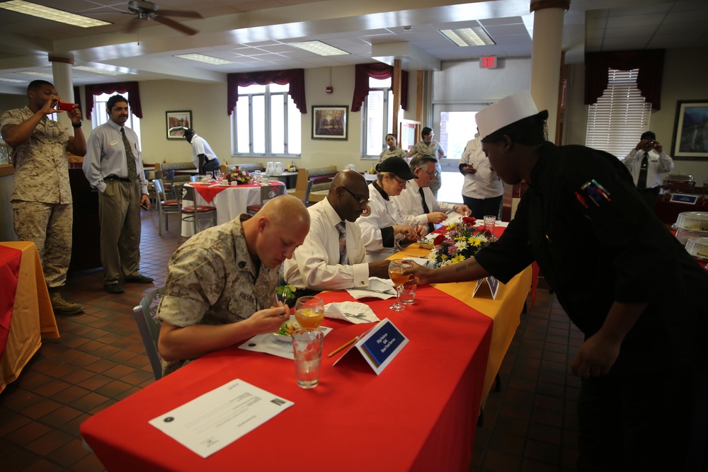 2nd MLG Marine cooks off the competition winning chef of the quarter