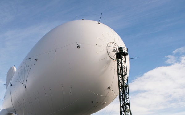 US Army's Joint Land Attack Cruise Defense Elevated Sensor System (JLENS) launch