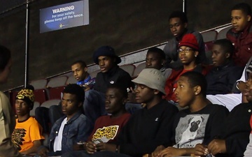 Marines engage local youth at 2014 MEAC Basketball Tournament, Impart Leadership Skills