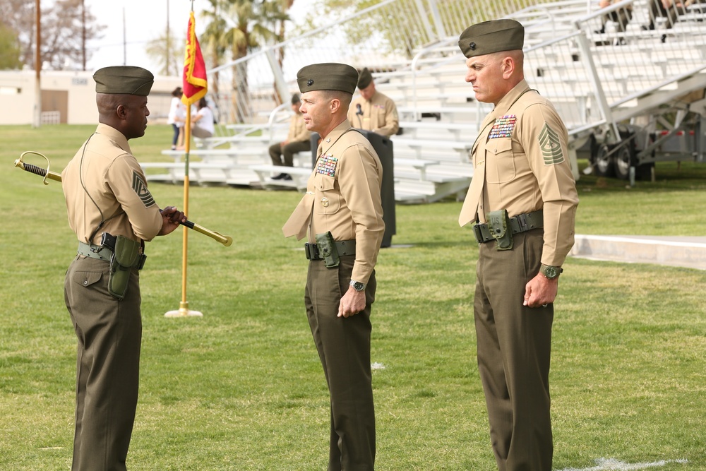 7th Marine Regiment holds relief and appointment ceremony