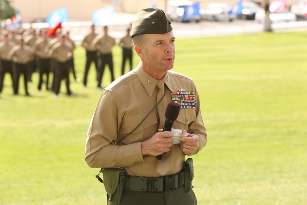 7th Marine Regiment holds relief and appointment ceremony