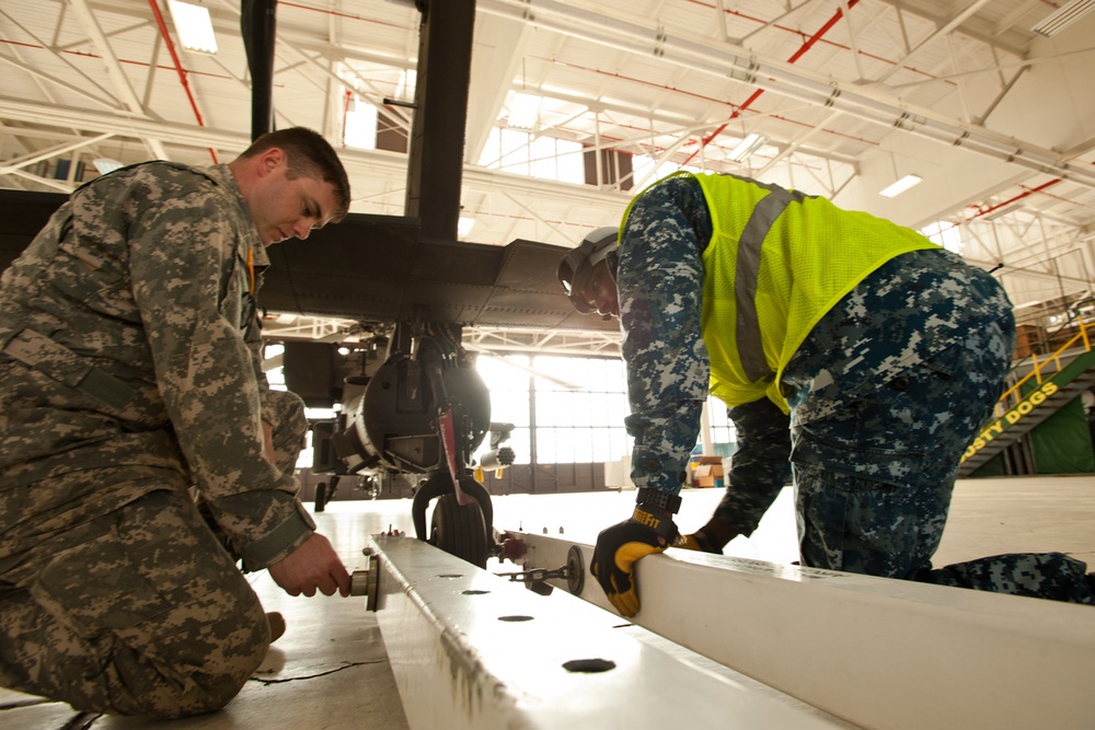 Navy and Army joint aviation training