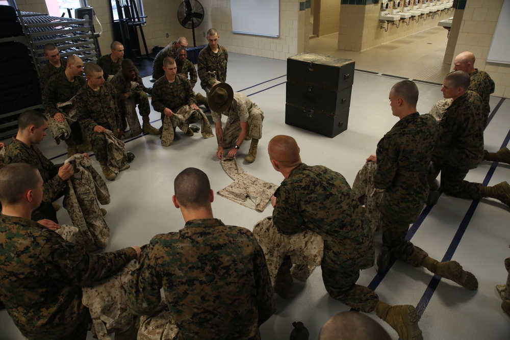 Photo Gallery: Rolling sleeves comes back to recruit training on Parris Island