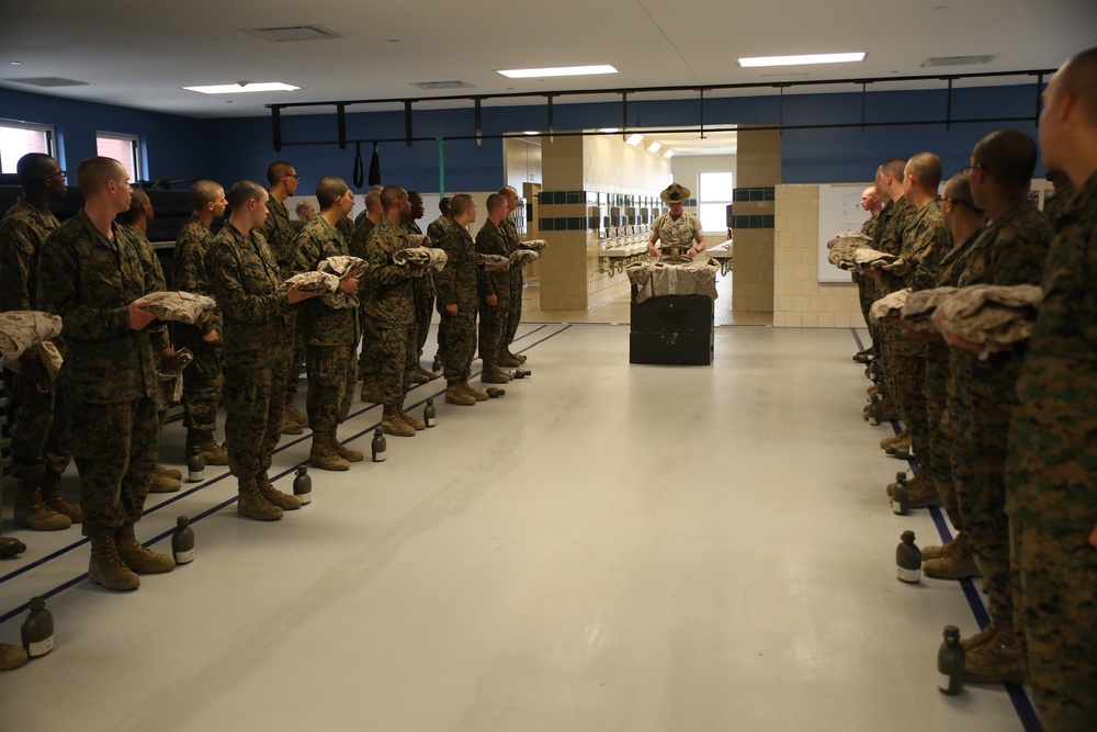 Photo Gallery: Rolling sleeves comes back to recruit training on Parris Island