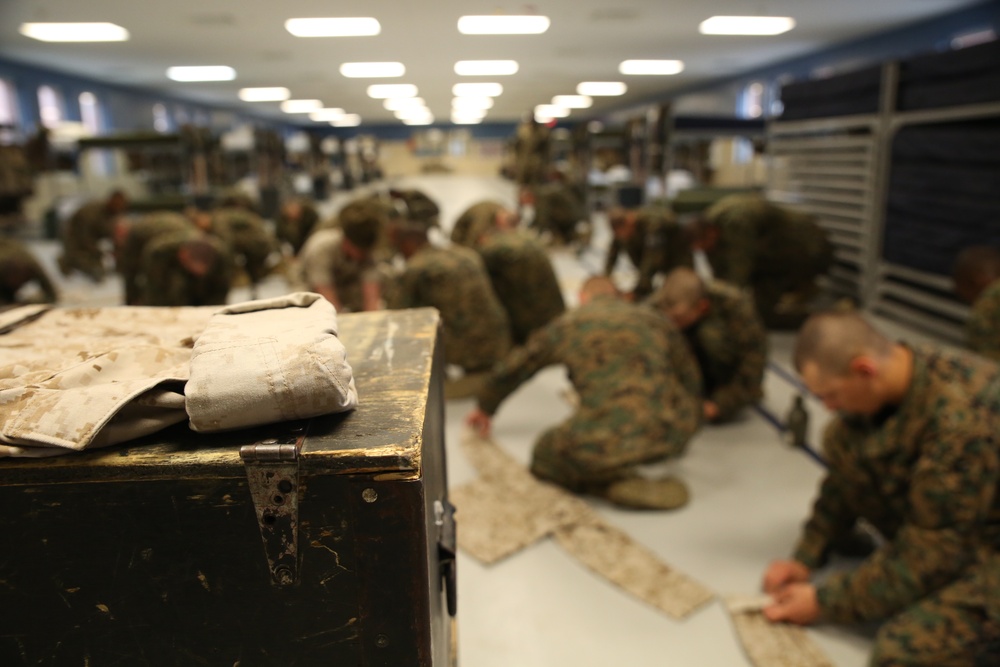 Photo Gallery: Rolling sleeves comes back to recruit training on Parris Island