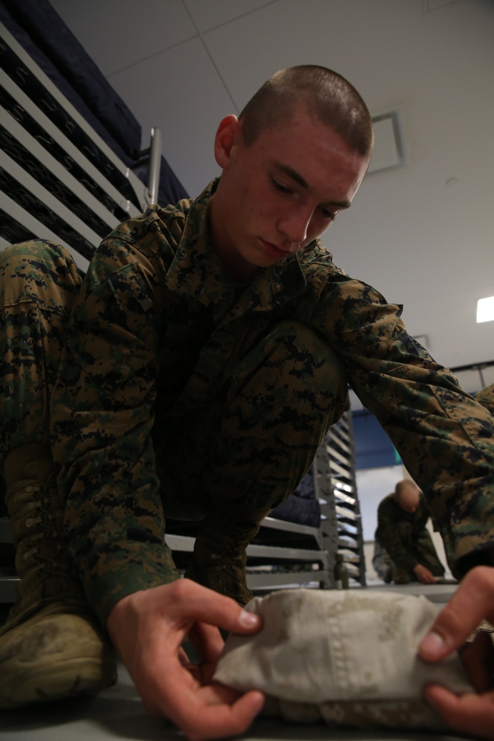 Photo Gallery: Rolling sleeves comes back to recruit training on Parris Island