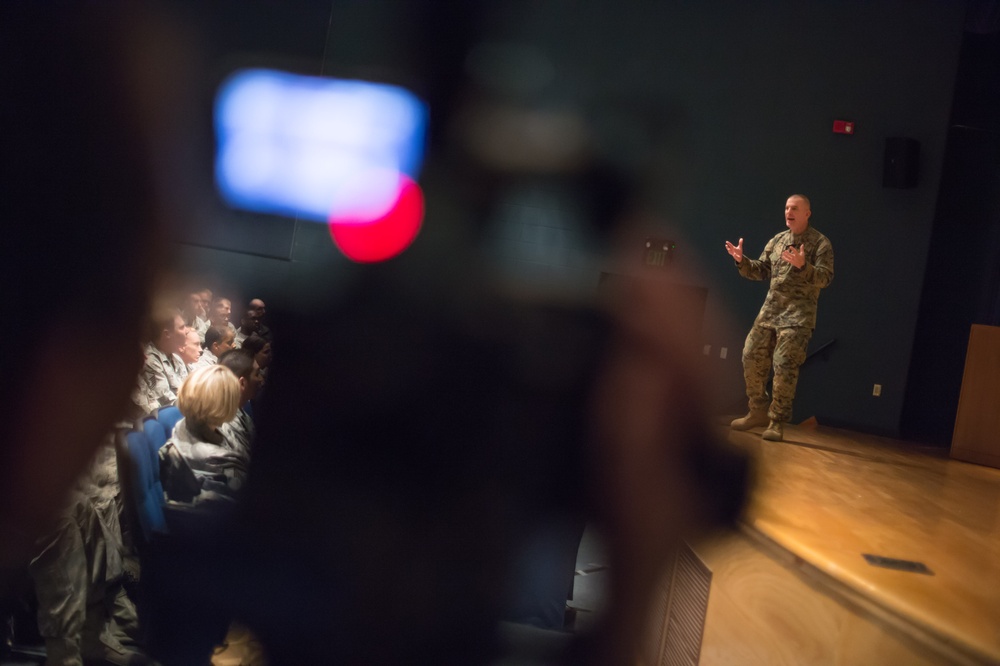 SEAC tours Air Combat Command