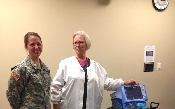 Training on pig lungs