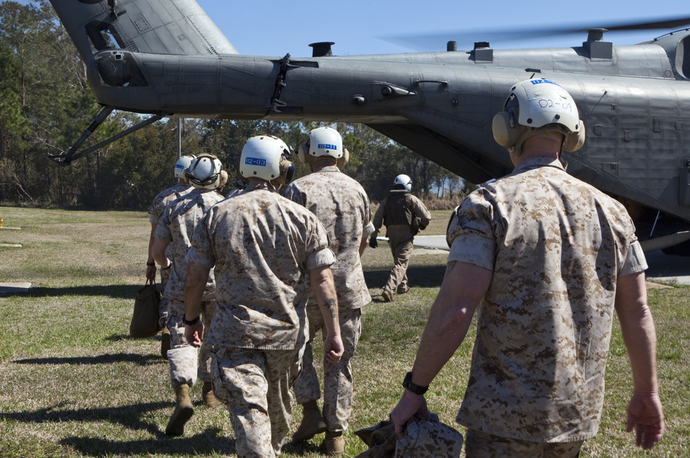 2nd Marine Division Commanding General Call for fire