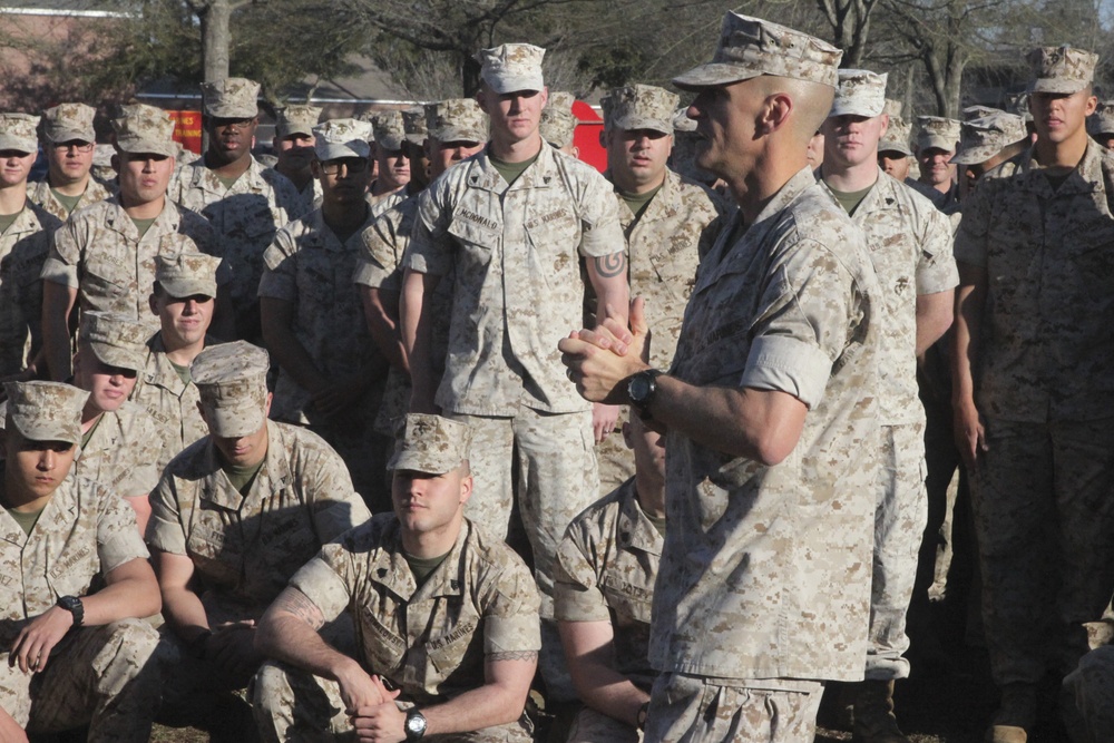 Ohio Marine receives Purple Heart