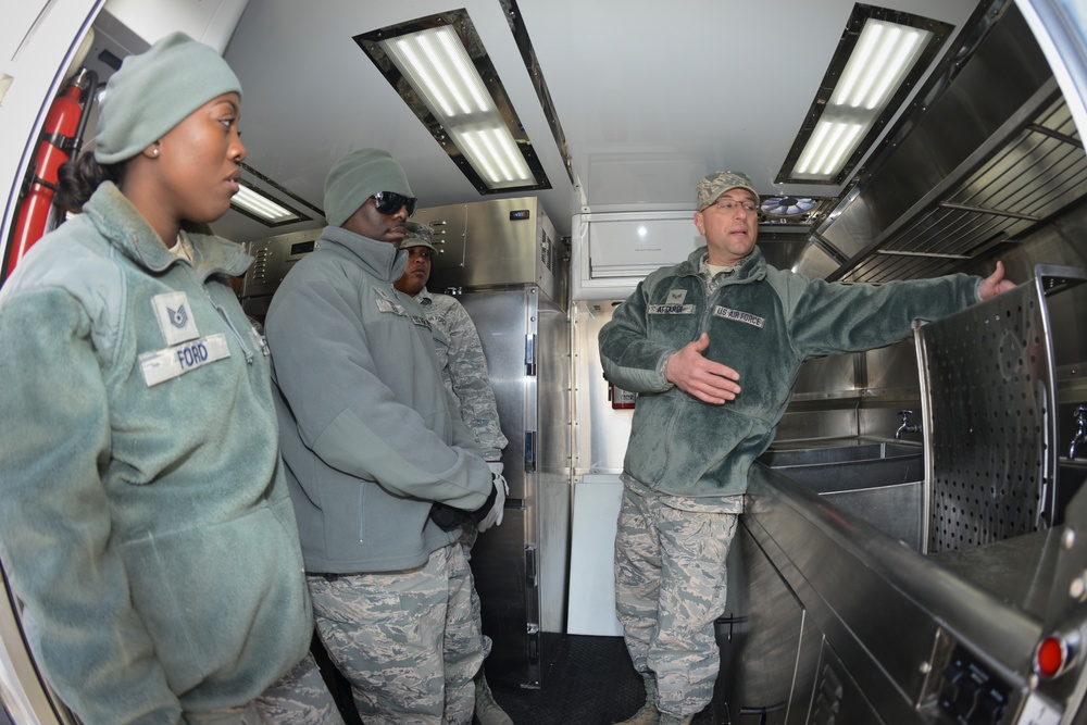 116th ACW Services Flight receives DRMK training from the 136th Airlift Wing
