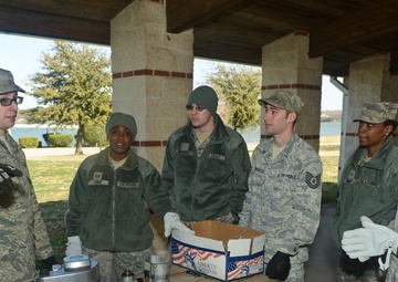 116th ACW Services Flight receives DRMK training from the 136th Airlift Wing