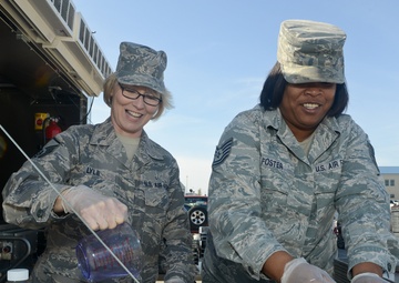 116th ACW Services Flight receives DRMK training from the 136th Airlift Wing