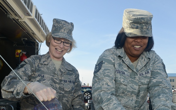 116th ACW Services Flight receives DRMK training from the 136th Airlift Wing