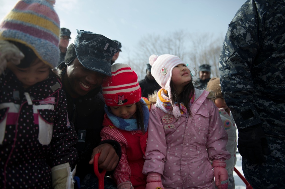 USS John S. McCain community relations project