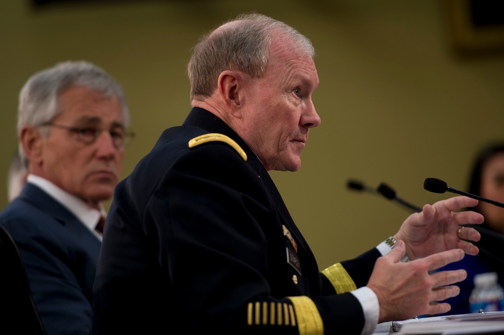 Hagel, Dempsey address the 2015 Department of Defense Budget Proposal