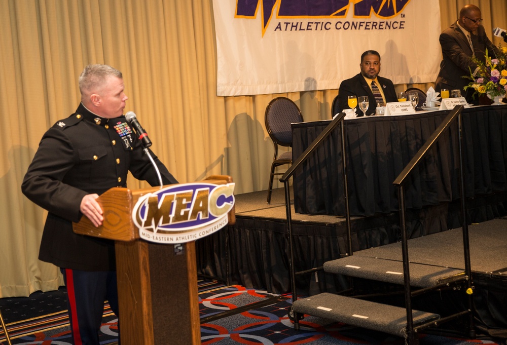 Marine Corps partners with MEAC, Aims to Raise Awareness