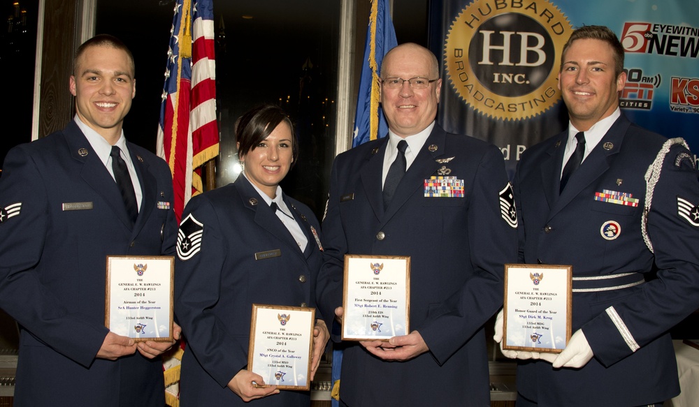 133rd AW Airmen of the Year honored by the Air Force Association