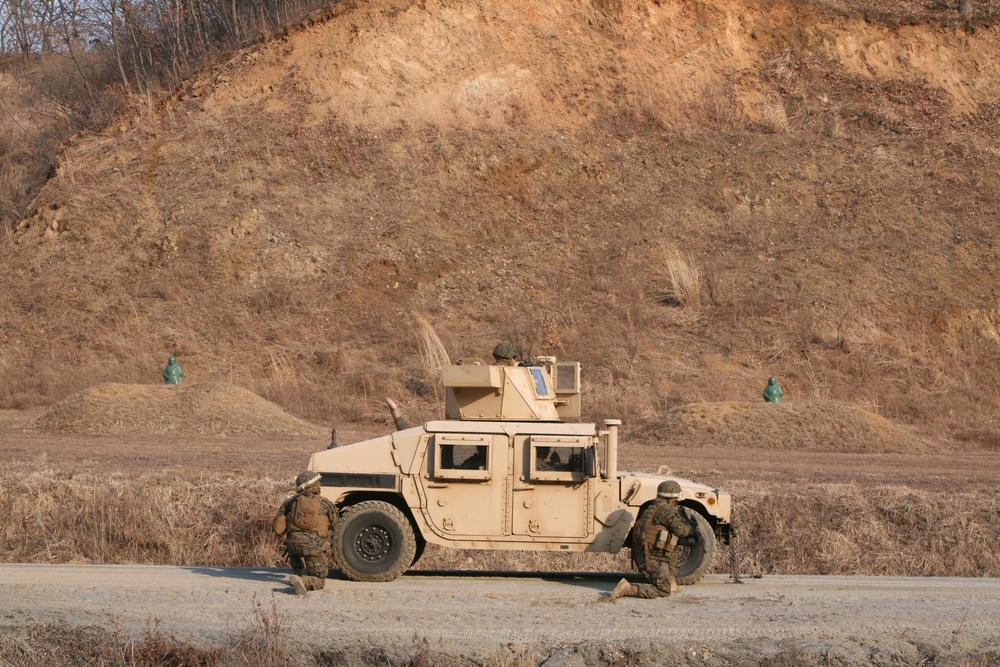 “Island Warriors” train for tactical convoy operations