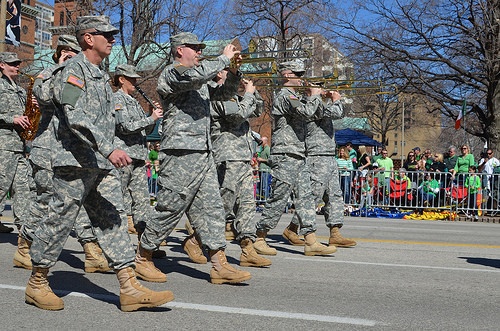 135th Army Band leads the way in St. Patrick’s Day parade