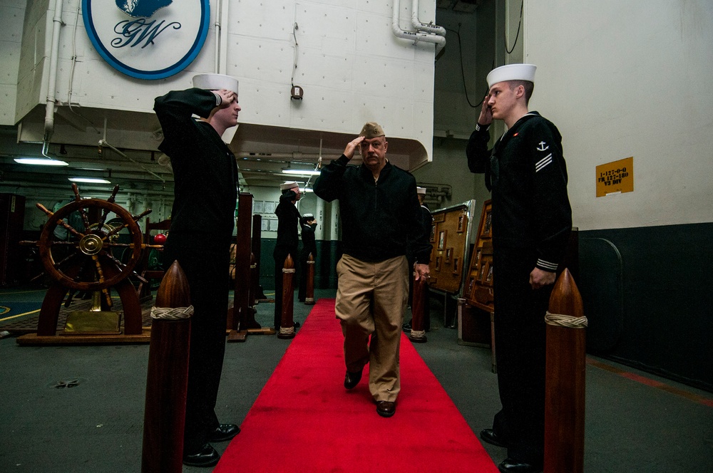 DVIDS Images Rear Adm. John King visits USS Washington