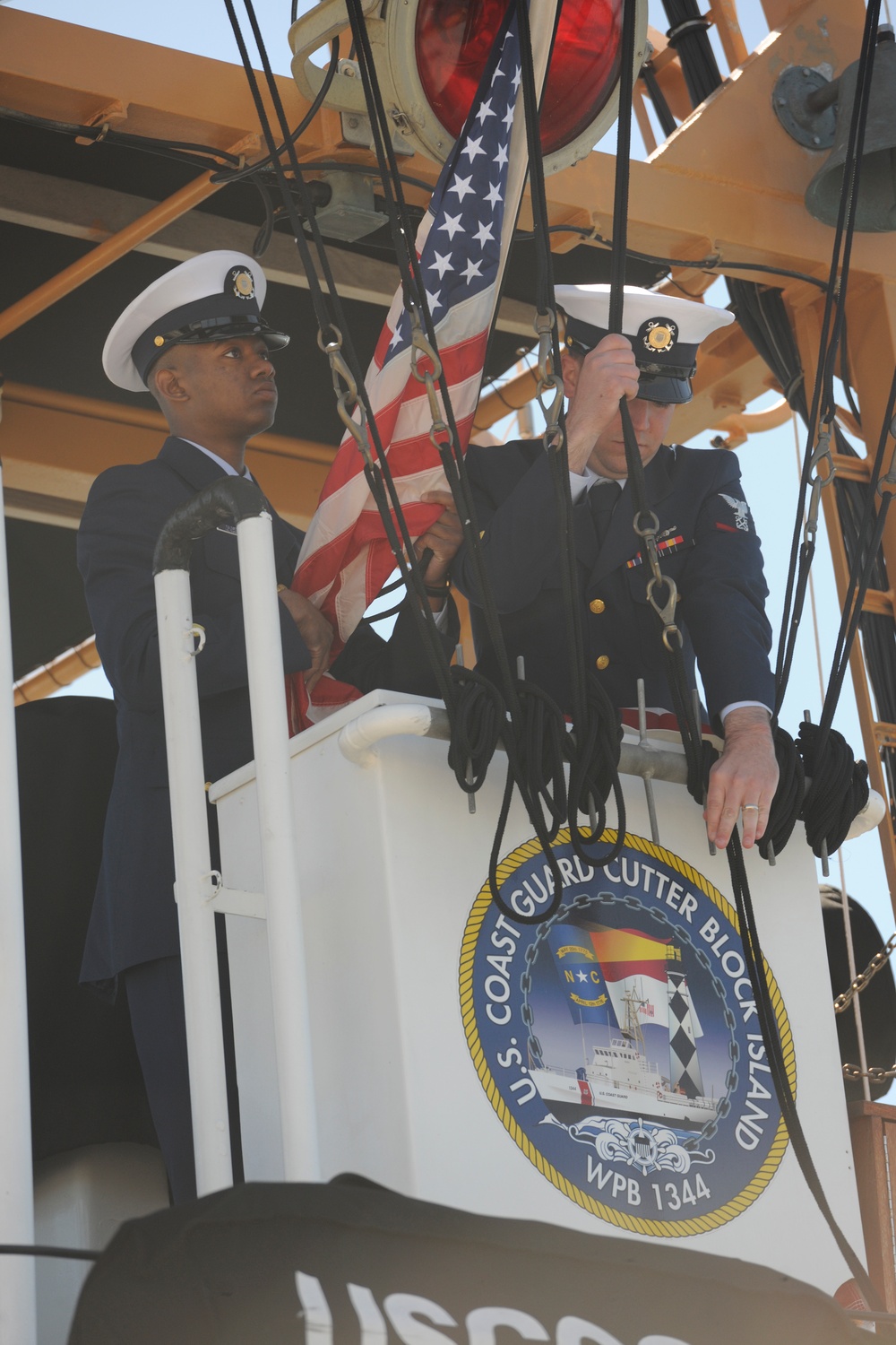 Coast Guard Cutter Block Island decommissioning ceremony