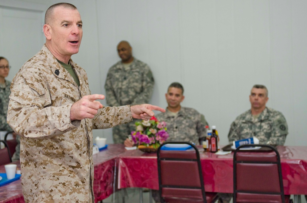 Senior enlisted adviser to the chairman of the Joint Chiefs of Staff visits Camp Arifjan