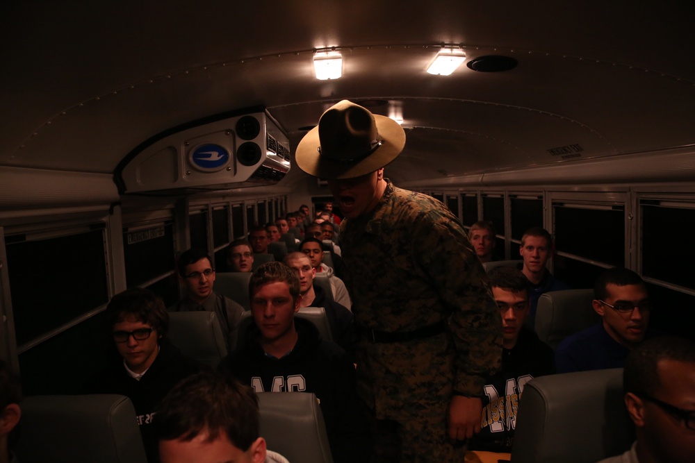 Photo Gallery: Hundreds of young men arrive on Parris Island to be transformed into Marines