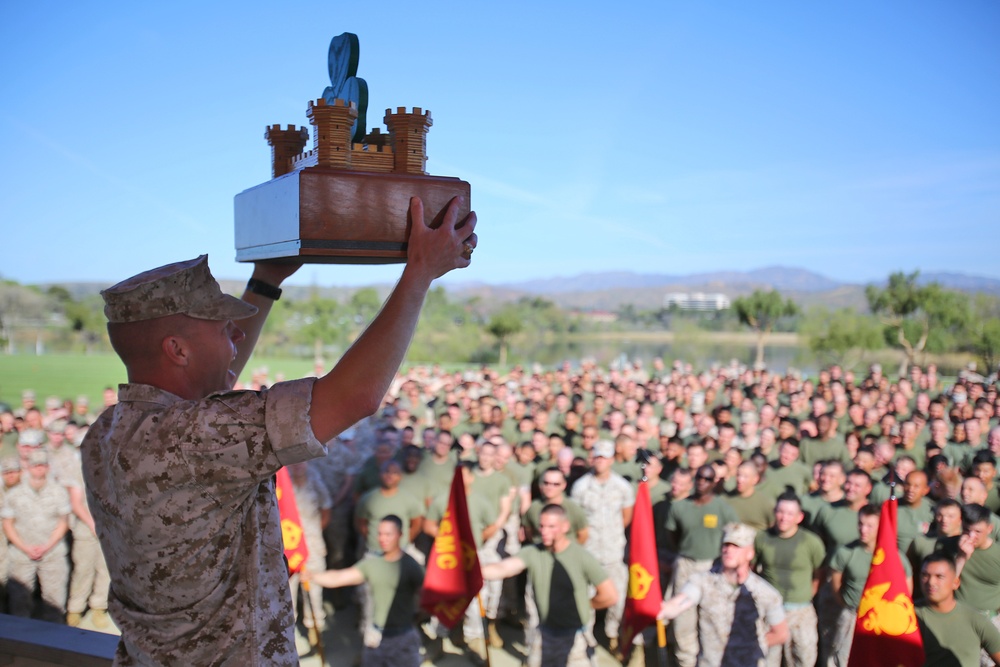 Combat engineers celebrate patron saint, St. Patrick, during field meet