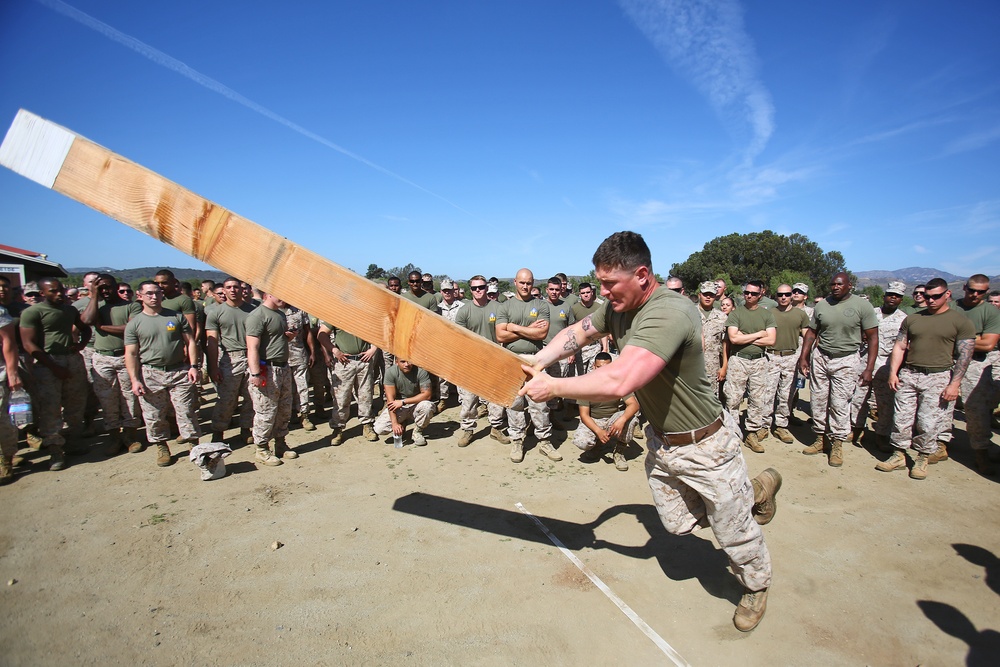 Combat engineers celebrate patron saint, St. Patrick, during field meet