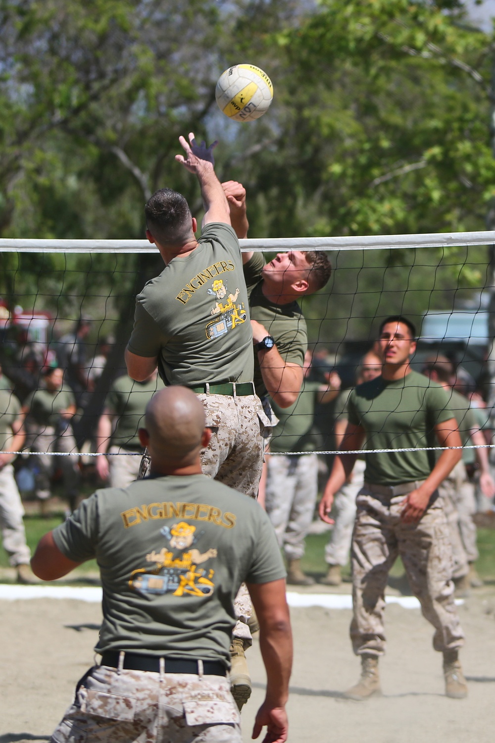 Combat engineers celebrate patron saint, St. Patrick, during field meet