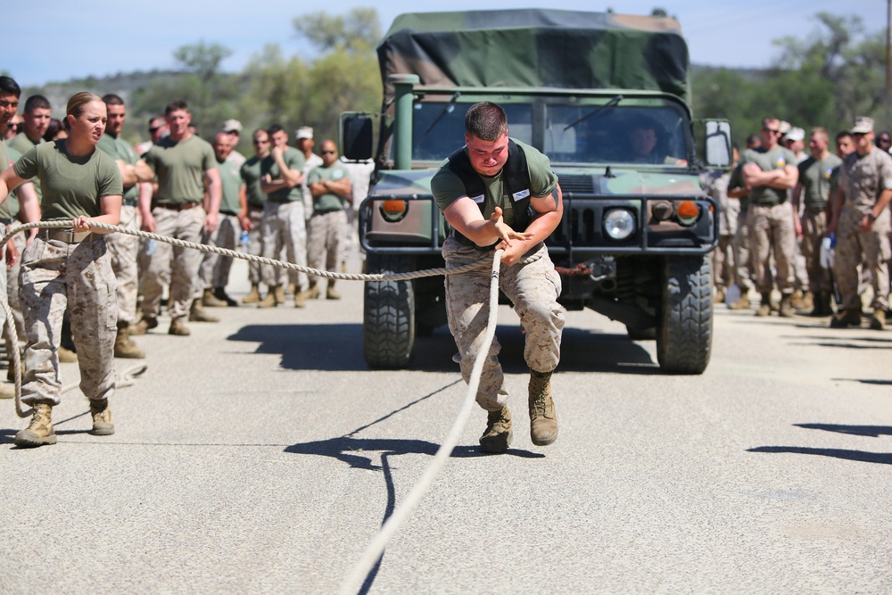 Combat engineers celebrate patron saint, St. Patrick, during field meet