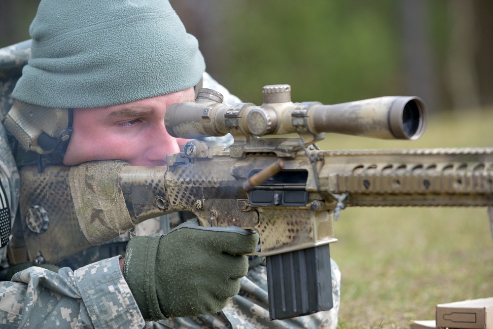 1-503rd Infantry Regiment, 173rd Infantry Brigade Combat Team (Airborne), conduct training at 7th Army Joint Multinational Training Command, Grafenwoehr, Germany