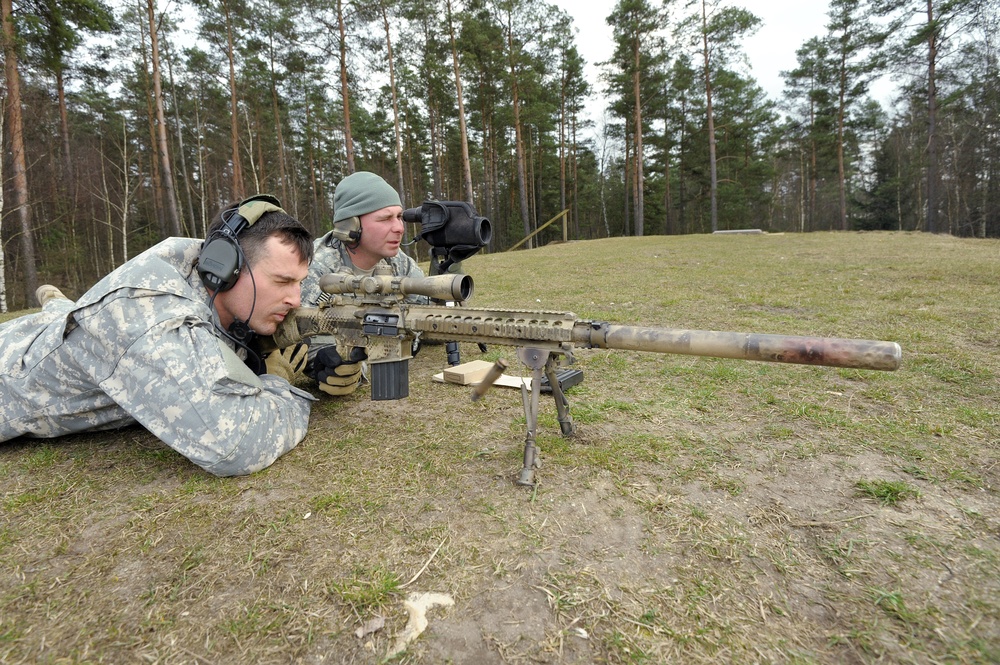 1-503rd Infantry Regiment, 173rd Infantry Brigade Combat Team (Airborne), conduct training at 7th Army Joint Multinational Training Command, Grafenwoehr, Germany