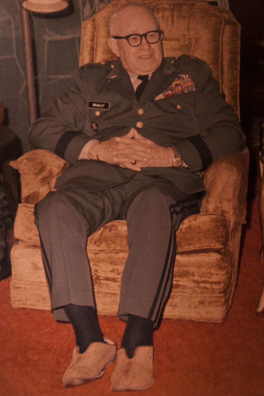 General Omar Nelson Bradley at home
