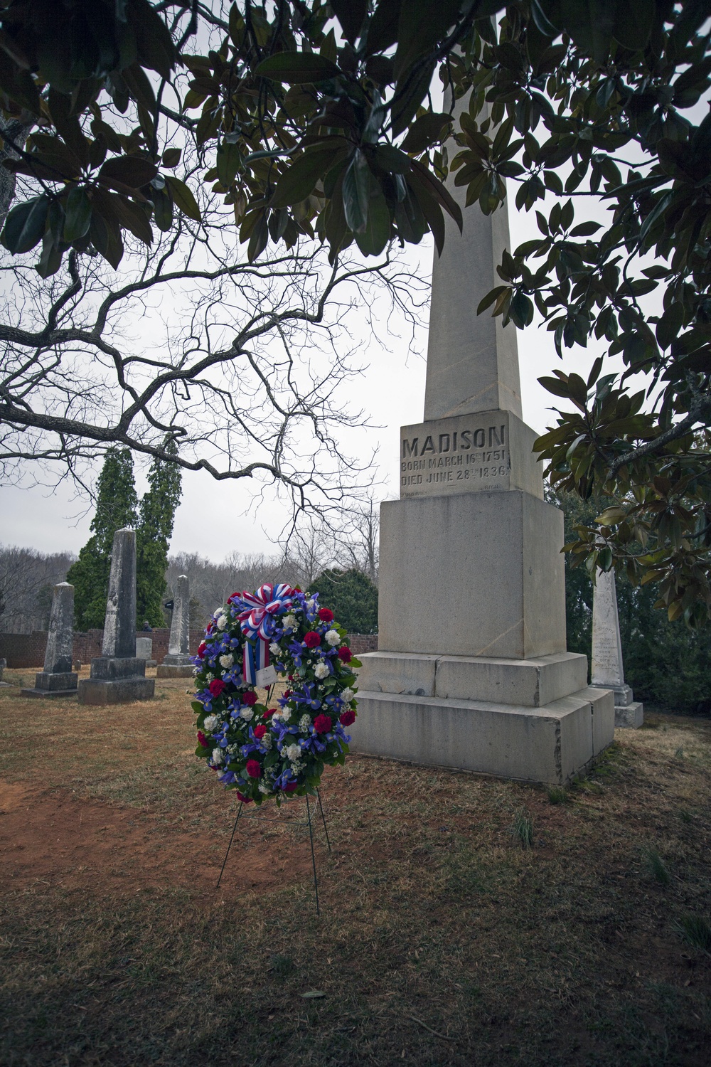 Presidential Wreath-Laying Ceremony at the resting place of President James Madison