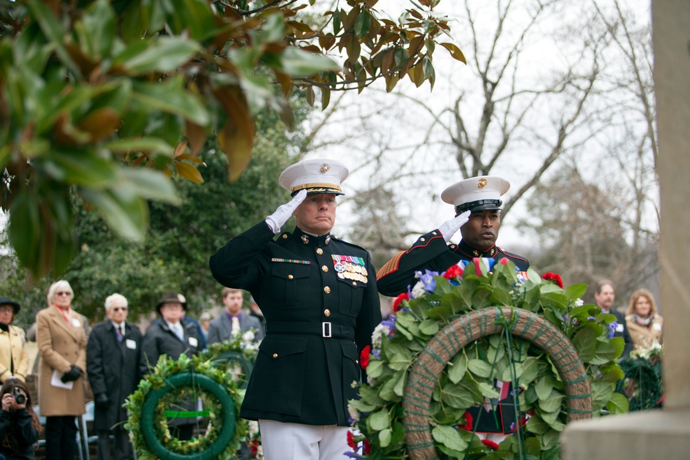 Presidential Wreath-Laying Ceremony at the resting place of President James Madison