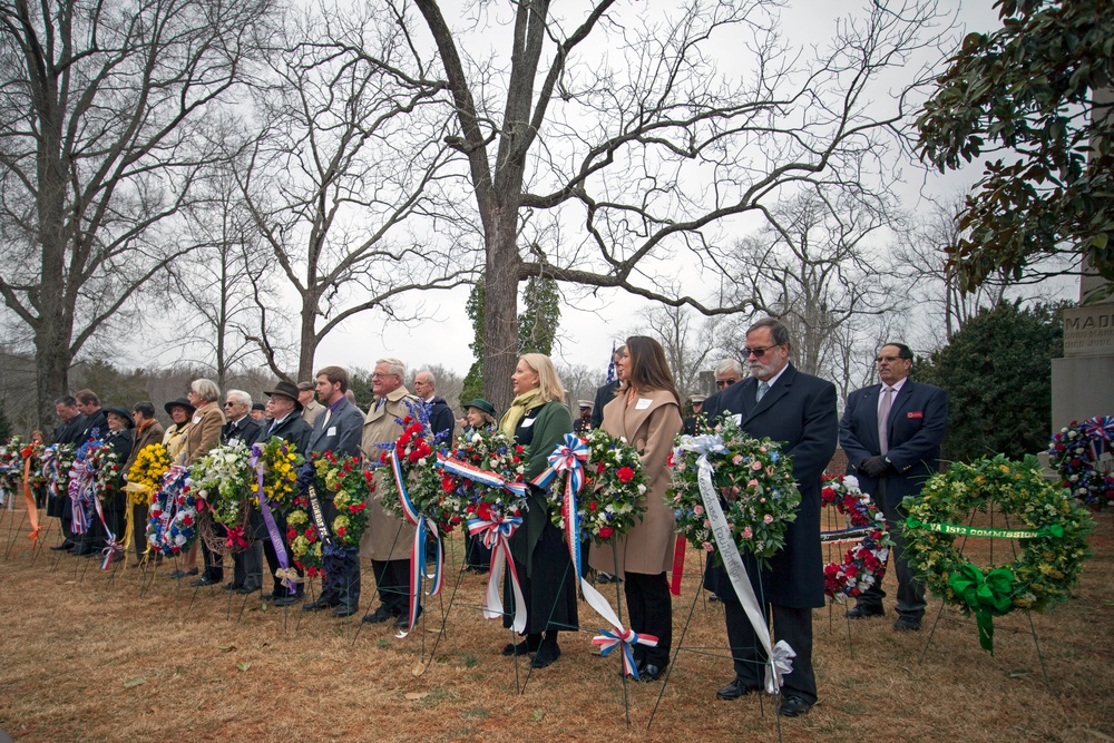 Presidential Wreath-Laying Ceremony at the resting place of President James Madison