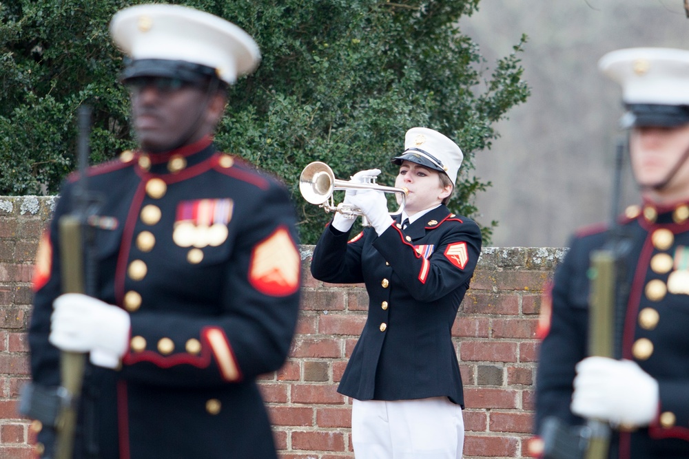 Presidential Wreath-Laying Ceremony at the resting place of President James Madison