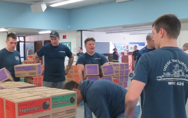 Coast Guardsmen help local Girl Scouts