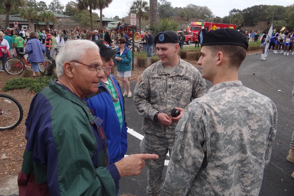 Cottonbalers represent Army in Hilton Head Island’s St. Patrick’s Day Parade